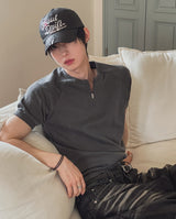 Wave Pig Half Zip Short Sleeve T-shirt