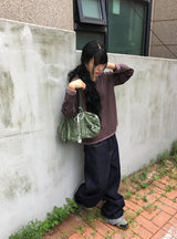 [BAONHAUS] ルーヴェン ストライプ カラーマッチング ロングスリーブ Tシャツ