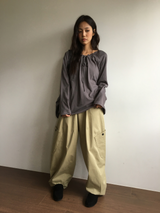 Hema Eyelet Shirred T-shirt (2color)