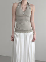 Ila Lace Long Halter Sleeveless