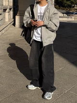 Mild pintuck wide pants