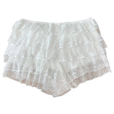 ドリームフレアカンカンレースフリルショーツ (White)