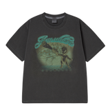 25SS ピグメントシューティングエイリアンショートスリーブTシャツ チャコール