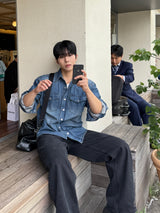 クリードウェスタンデニムシャツ