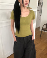 Yuel Ribbed Short Sleeve T-Shirt