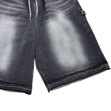 unique stitch carpenter denim shorts