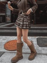 ケリアチェックプリーツスカート