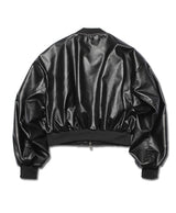 Ebonic Crop Leather MA-1
