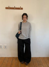 ボカンボーダーラウンド長袖Tシャツ