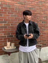 Code D Crop denim Jacket
