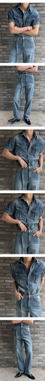 [MUSCLE FIT] Cool ever western pocket shirts(3color)