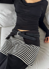 SUEDE STUD BELT