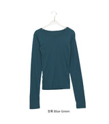 Celinet Slim Fit Color Layered Long Sleeve Tee