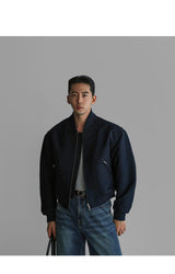 クロップMA-1ジャケット [Navy]