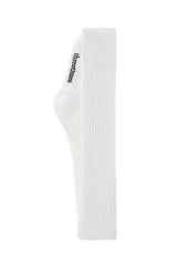 Knit over knee socks - ivory     