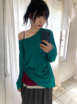 26SS★ [BAONHAUS] ポイヴ ポケット ロングスリーブ Tシャツ