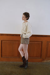 Herringbone shorts_beige