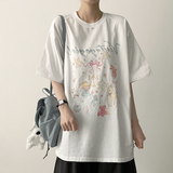 3st Digital Printed Short Sleeve T-Shirt #TeddyBear #Ballerina #Ribbon
