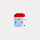 blue love dot AirPods case