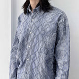 Ripple Texture Stripe Shirt