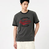 エッセンシャルスタンダード半袖リンガーTシャツアリゾナ チャコール