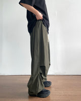 Ded Pintuck Nylon Pants