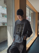 ライドプリントオーバー ニットTシャツ