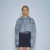 クロップダメージスウェットシャツ (GRAY)