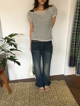 Blossom Lace T-shirt + Scarf (4color)