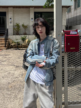 ウィングストラックグラディエントデニムジャケット