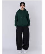 Authentic Relaxed Basic Hoodie Green