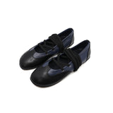 Tender 0003. コンビレースアップフラットシューズ - 3colors