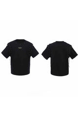デコンストラクテッドストラップカットアウトTシャツ