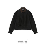 フラクチャーワーククロップジャケット (2 Colors)