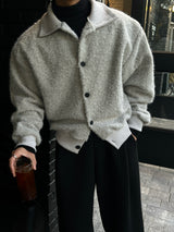 INF High-neck cardigan