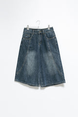 dark blue bermuda pants(S-M)