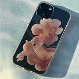 pressed flowers : trumpet vine