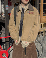 Woven Patch Pigment Work Jacket