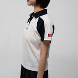 1/2 オーセンティックテーブルテニストレーニーTシャツ (ホワイト/ネイビー)