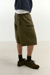 Monkey Pockets Cargo Shorts (Washed Khaki)