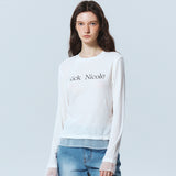 LAYERED COLOR LONG SLEEVE TOP_CHARCOAL