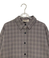 26FW★ [BAONHAUS] Kurenin Roll-up Check Shirt
