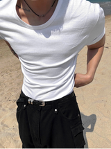 Crop muscle fit t-shirt 
