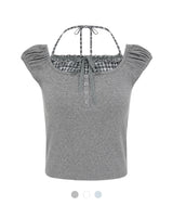 Lovi Check Halter Top