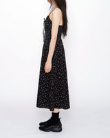 Small Floral Long Bustier Dress 3 Colors
