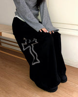 Soen Cross Beaded Fur Wide Training Long Pants