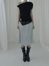 Roche Flower Jacquard Midi Skirt