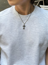 LMN メグワッフルカットセミクロップ半袖Tシャツ (4 colors)