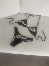 Balloon lettering Strap Bikini