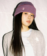 Twister Star Stripe Beanie - Red/Blue